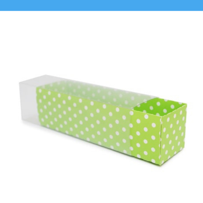 Pull Out Boxes- Made with Recyclable Material- Green Color or Polkadot